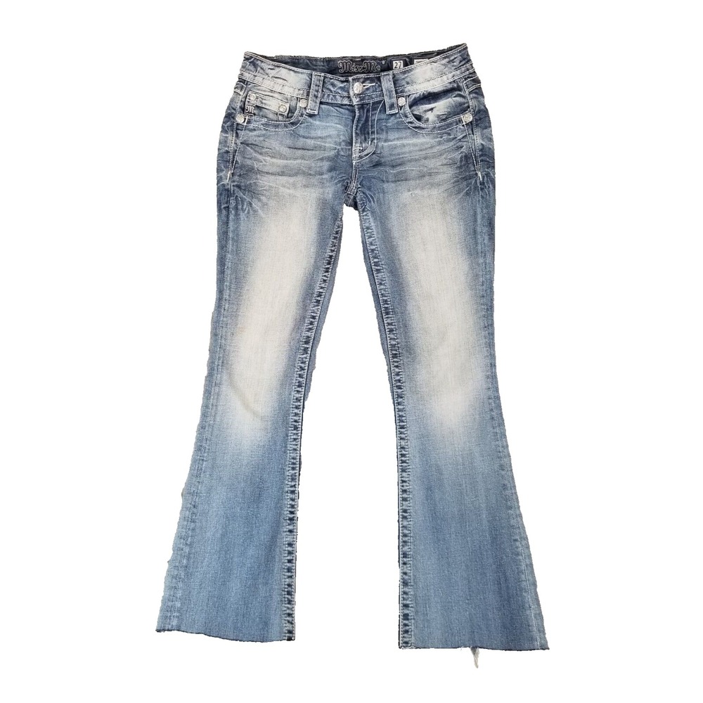 Miss Me jeans women's 27 signature bootcut bling retro Y2K Rock 30x28